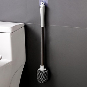 Cây cọ chà rửa toilet silicon đầu tròn hàng nhập khẩu