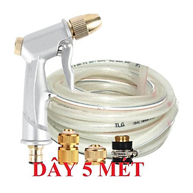 Mua Bộ dây vòi xịt nước ️  tăng áp 3 lần loại 3m 5m 206701 đầu đồng cút đồng nối đồng+ mở chai