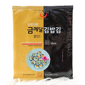 RONG BIỂN CUỘN KIMBAP GOLD MEDAL KIM - Gói 10 lá 25g - Loại cao cấp