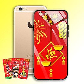 Ốp Lưng Kính Cường Lực cho điện thoại Iphone 6 / 6S - 03001 7969 LOC02 - Tặng kèm bao lì xì Chúc Mừng Năm Mới - Hàng Chính Hãng
