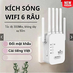 Mua Bộ Kích Sóng Wifi Tốc Độ Cao 6 Râu 50M Thiết Bị Mở Rộng Sóng Bao Phủ Căn Nhà  Văn Phòng - Hàng Nhập Khẩu