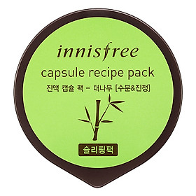 Mặt Nạ Ngủ Dưỡng Ẩm & Làm Mịn Da Từ Tre Innisfree Capsule Recipe Pack - Bamboo (10ml)