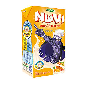 Thùng sữa Nuvi sữa lắc trái cây hương cam 180ml NutiFood thùng 48 hộp