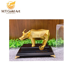 Mua Tượng trâu hình khối dát vàng 24k MT Gold Art( 17x29x34cm)- Hàng chính hãng  trang trí nhà cửa  phòng làm việc  quà tặng sếp  đối tác  khách hàng  tân gia  khai trương