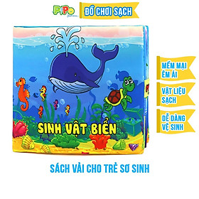 Sách vải cho bé PiPôVietnam - chủ đề Sinh Vật Biển