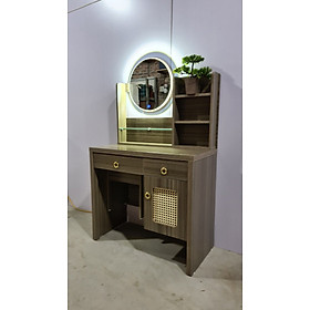 Mua Bàn trang điểm gương có đèn Led cảm ứng  cánh mây  gỗ MDF phủ melamine
