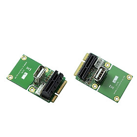 2x Pci-e/USB to Mini PCIe full height and half height Adapter Riser Card