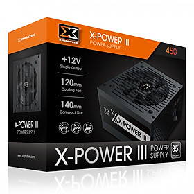 Hình ảnh Nguồn Máy Tính Công Xuất Thực XIGMATEK X-POWER III X-450 (EN45969)-Hàng Chính Hãng