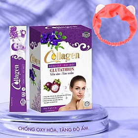 Collagen Măng Cụt - Đậu Biếc Zenpali Tặng Kèm Băng Đô Thời Trang