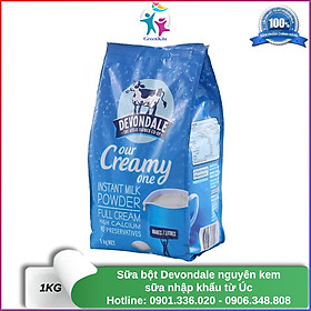 Sữa Bột Devondale Nguyên Kem 1kg - Nhập Khẩu Úc