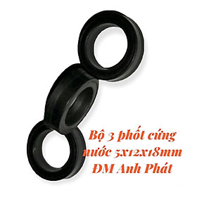 Mua  Freeship Bộ 3 phốt nước cứng loại 5x12x18mm máy xịt rửa xe áp lực   PHOTNUOC1218NC