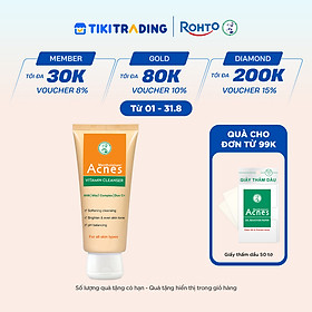 Sữa rửa mặt vitamin làm sáng da, mờ sẹo thâm dạng kem Acnes Vitamin Cleanser 100g