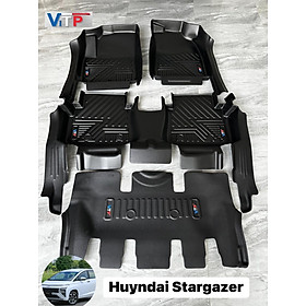 Thảm sàn ViTP Nhựa 360 Full Tràn Viền Bậc Cửa Xe Huyndai Stargazer