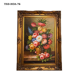 Mua Tranh sơn dầu họa tiết Hoa Mẫu Đơn TSD-HOA-76