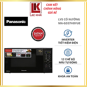 Mua Lò Vi Sóng Inverter Tích Hợp Nướng Panasonic NN-GD37HBYUE - Dung tích 23L  Công suất 1000W  15 thực đơn tự động  Bảng điền khiển điện tử  Công nghệ Inverter tiết kiệm điện năng - Hàng chính hãng - Bảo Hành Chính Hãng 12 tháng