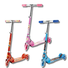 Xe trượt scooter ba bánh phát sáng nhiều màu, gấp gọn ,dễ dàng mang theo cho bé vận động