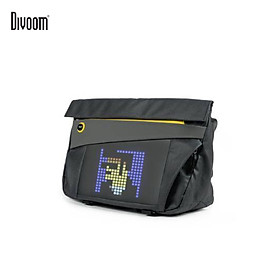 Túi đeo chéo DIVOOM Pixoo Slingbag-V hiển thị màn hình LED, có thể đựng Laptop/iPad 11 inch - Hàng chính hãng