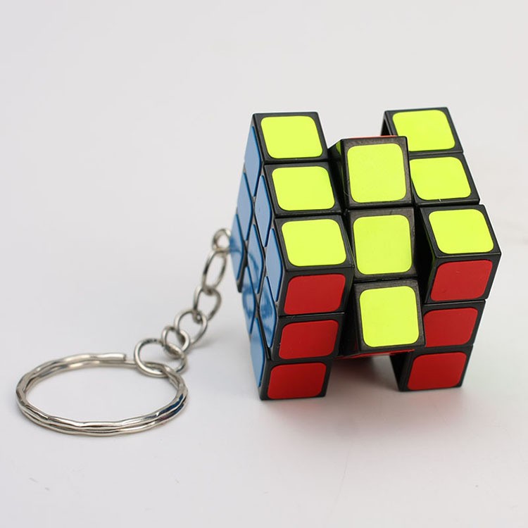 Móc Khóa Rubik 3x3 Keychain 3cm (Xoay Hơi Cứng)