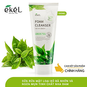 Sữa rửa mặt trà xanh EKEL Green Tea Foam Cleanser 180ml