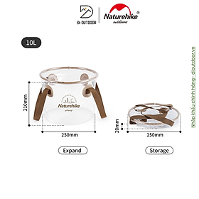 Xô Nước Dã Ngoại Đa Năng Gấp Gọn Naturehike NH20SJ040