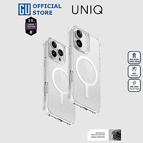 Ốp Lưng UNIQ LifePro Xtreme Tinsel MagClick Cho iPhone 16/ 16Plus/ 16 Pro/ 16 Pro/ 16 Pro Max Pha Lê Lấp Lánh 3D Cao Cấp Hàng Chính Hãng