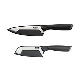 Bộ dao Tefal Comfort  K221S244 15cm và 12cm - Cầm nắm thoải mái - Vỏ bảo vệ an toàn - Hàng chính hãng
