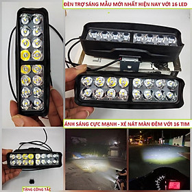 Đèn led 16 tim trợ sáng xe máy ô tô 12V - 80V loại tốt lắp các loại xe