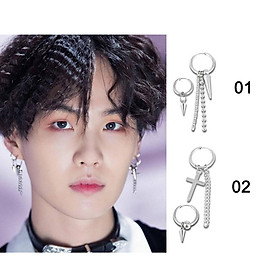 1 ĐÔI Bông tai khuyên tai nam nữ titan unisex phong cách KPOP