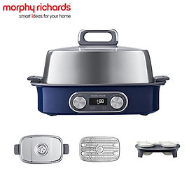 Mua Nồi hấp đa năng Morphy Richards MR1168  công suất 2000W  dung tích: 1 khay 6 Lít và 2 khay 12 Lít ( tùy chọn mua thêm khay) - Hàng chính hãng  bảo hành 24 tháng