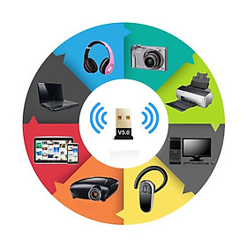 Mua VINETTEAM USB Bluetooth 5.0 cho PC -USB Bluetooth Máy tính kết nối 20m - Hàng Nhập Khẩu