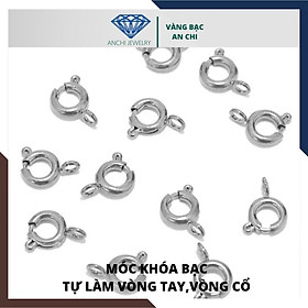 Dây lõi bạc xỏ hạt đá, hạt trai làm vòng cổ vòng tay handmade, An chi jewelry