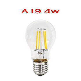 Bóng đèn: Bóng A19 4W đui vặn E27 Mã A60 chống nước chuyên dùng cho trang trí ngoài trời, trong nhà