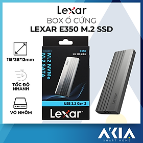 Mua Box ổ cứng Lexar E350 M.2 SSD Enclosure support M.2 NVMe and M.2 SATA - Hàng chính hãng  BH 12 tháng