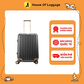 Vali kéo Monaghan TRAVELER'S CHOICE - MỸ :Vali kéo làm từ nhựa Polycarbonate và khung Aluminum bền chắc Thiết kế cổ điển sang trọng, tinh tế Cần đẩy vali chắc chắn, có thể thay đổi độ cao - ĐEN - Cabin 55/21