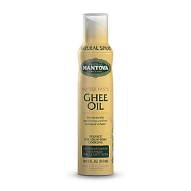 Dầu Ăn Dạng Xịt Bơ Ghee Mantova (147ml) - Ghee Oil with Avocado & Olive Oil Spray (147ml) - Ít calo, ăn kiêng, 100% nguyên chất không phụ gia