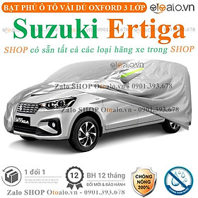 Bạt che phủ xe ô tô Suzuki Ertiga 3 lớp cao cấp