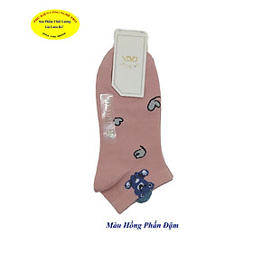 Tất Vớ nữ Kiểu cổ thấp Voyo Cotton Socks Voyo.best In hình bất kỳ Chất liệu thun cotton co giãn, Bảo vệ đôi chân