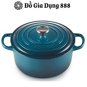 Nồi Gang Le Creuset Brater rund Evo 24cm Deep Teal Xanh Cổ Vịt, Nồi Gang Đức, Chất Liệu Gang Thép Cao Cấp, Phù Hợp Với Mọi Loại Bếp, Nhập Khẩu Pháp, Hàng Chính Hãng