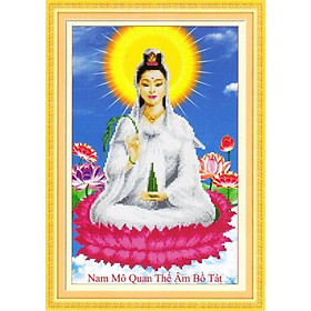 Mua Tranh thêu chữ thập Quan Thế Âm DLH-222904