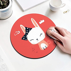 Mua Miếng lót chuột  Bàn di chuột hoạt hình siêu dễ thương hình tròn 20 x 20cm