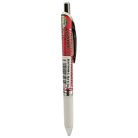 Bút Bi Gel Pentel Energel Kawall 0.5mm - BLN75KW9-C - Mực Xanh - Thân Hồng Bạc