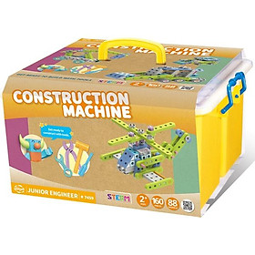 Đồ Chơi Lắp Ráp Đội Thi Công Biến Hình Construction Machine - Gigo Toys #7459 (160 Mảnh Ghép)