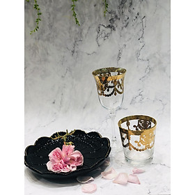 Mua Khay mứt gốm sứ cao cấp hươu vàng đen phong cách Vintage GOLDEN DEER 5525D