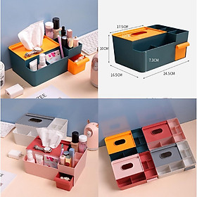 Mua A1- Kệ Đựng Mỹ Phẩm 3 Tầng 2 Ngăn Kéo  Hộp Đựng Đồ Trang Điểm  Makeup Bằng Nhựa Cao Cấp