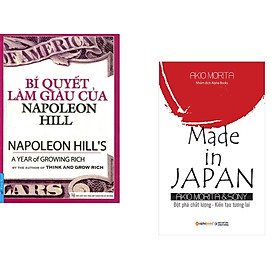 Hình ảnh Combo 2 cuốn sách: Bí Quyết Làm Giàu Của NapoLeon Hill + Made in Japan