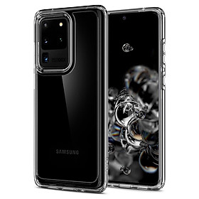 Ốp Lưng Samsung Galaxy S20 Ultra Spigen Crystal Hybrid _ Hàng Chính Hãng