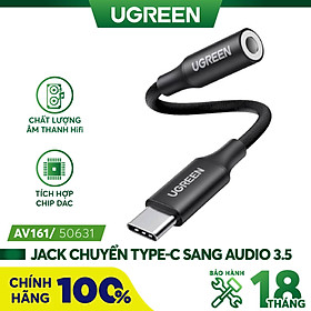 Mua Cáp chuyển đổi Type-C sang Audio UGREEN AV161 - Vỏ hợp kim - Chống nhiễu - Hàng chính hãng - Bảo hành 18 tháng