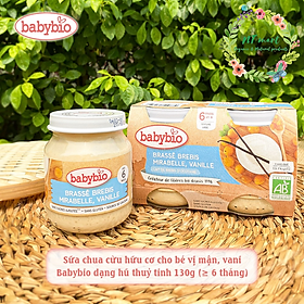 Sữa chua cừu hữu cơ cho bé Babybio dạng hũ 130g (từ 6 tháng)