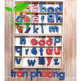 Hộp chữ cái cắt tiếng Việt và tiếng Anh trọn bộ