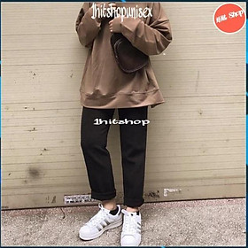 Quần baggy vải nữ 1HITSHOP quần tây dài chất tuyết mưa l1 dày đẹp siêu bền màu đen 3 size S M L